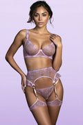 Rosé Jardin Secret Garter Set